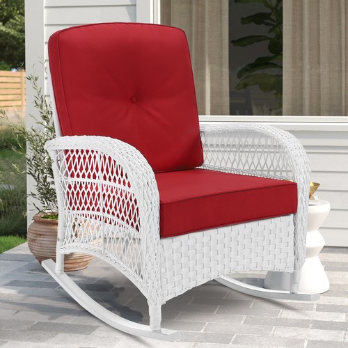 Patio wicker rocking chair - wicker,