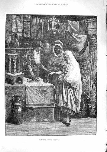 Old antique print 1881 - print,