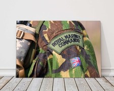 British Royal Marines Commando badge canvas picture print