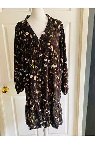 Patterned viscose dress - patterned,