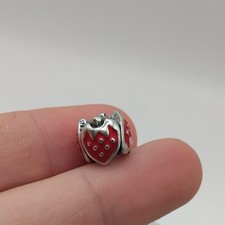 Genuine Pandora Sterling Silver Retired Strawberry Charm - #4584R