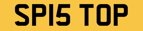 Number plate private - sp,