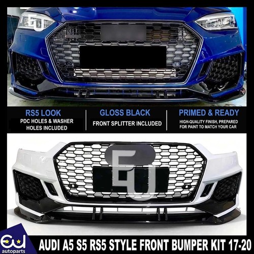 Rs5 look front splitter bumper - look,