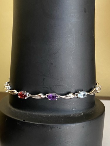 Sterling silver blue topaz - sterling,