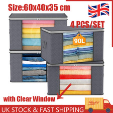 4x Clothes Storage Bags With