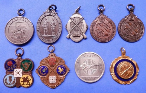 Shooting medals prize fobs - shooting, &