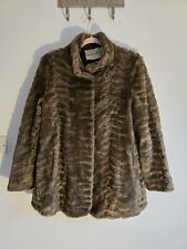 Graham And Spencer Faux Fur Lagenlook Oversized Swing Coat S