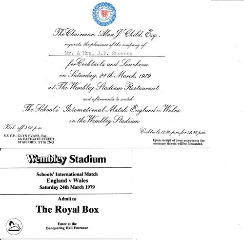 Invitation card england v - card,