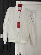 Zara Men Cream Bomber Jacket