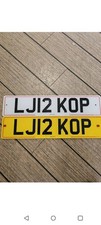 Private  Number Plate LJ12 KOP Held On Retention All Dvla Fees Paid