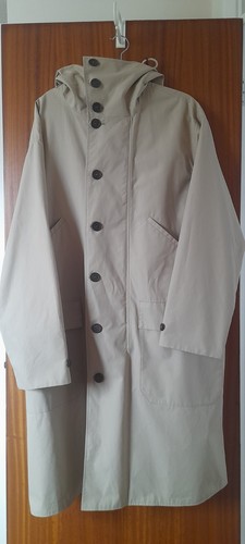 Toast beige hooded trench coat - beige,