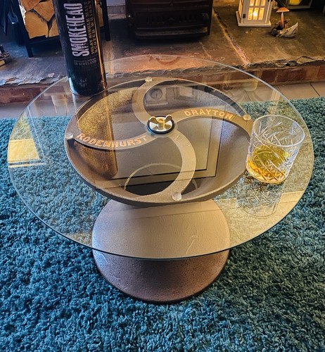 Coffee table industrial base - coffee,