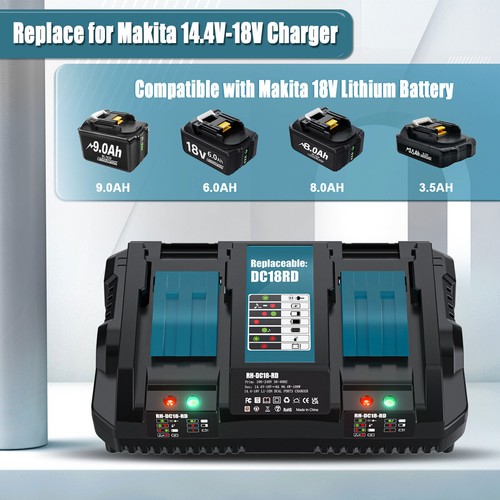 Dual fast charger - dual, makita