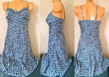 LADIES CHEMISE SHORT BLUE