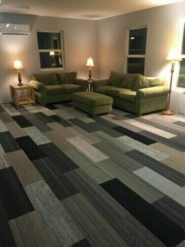 Mix plank carpet tiles - 20,