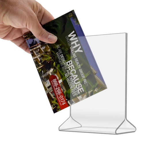 Sign holder top - x, 7"h