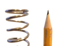 UK 22mm OD  Stainless/Carbon compression spring up to 1m long Next day