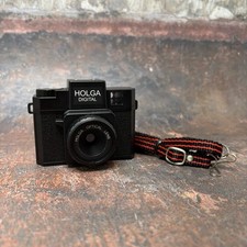 Rare 📷  Holga Digital Camera Toy Camera Optical Lens - Black - Tested & Working
