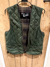 Barbour vintage quilted waistcoat, unisex, med/large.