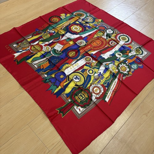 Gucci scarf red ribbon medal - red,