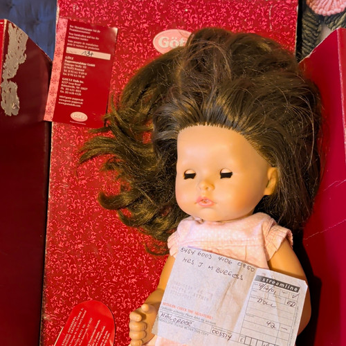 Götz baby play doll brown - götz,
