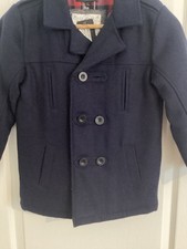 M&S Navy Duffle Coat Age 6-7