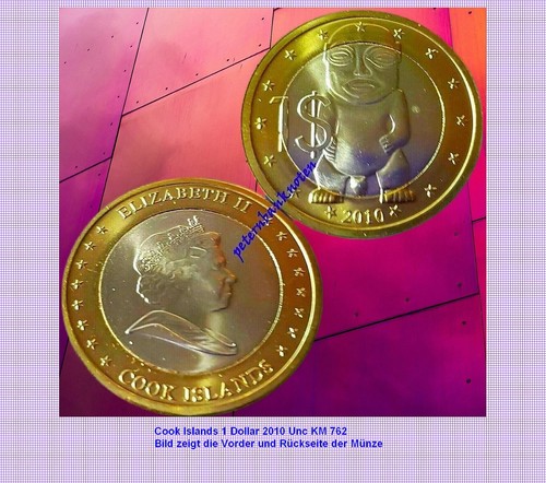 Cook islands one dollar 2010 - islands,