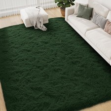 90x150cm Grey Shaggy Rug Soft