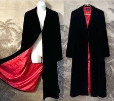 Luxe Per Una Long Black Velvet