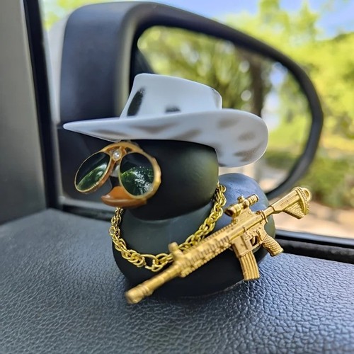 1pc black cowboy - cowboy, duck