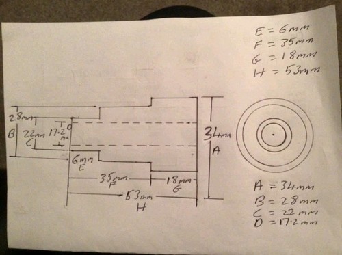 Custom aluminium wheel - custom, spacer