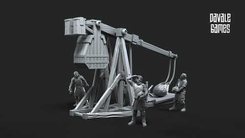 Grey castle trebuchet davale - grey,