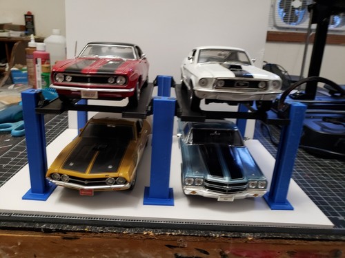 18th scale post car lift - post,