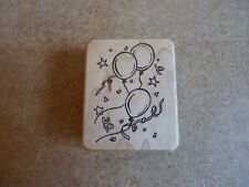 Inkadinkado Balloon Block Rubber Stamp Wood - USA made