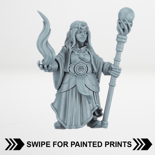 Mage wizard dwarf girl - mage,