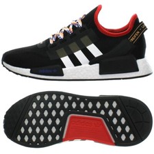Adidas NMD_R1.V2  black red white Men's low-top running sneakers Boost NEW