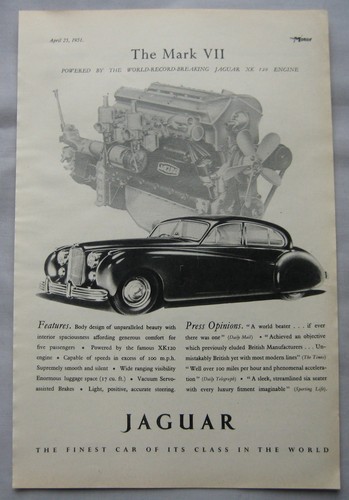 1951 jaguar mark vii - jaguar, original