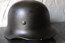VINTAGE COLD WAR PERIOD GERMAN FIRE STAHLHELM HELMET WITH LINER ECT .