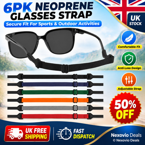 6pk neoprene glasses strap - 6pk,