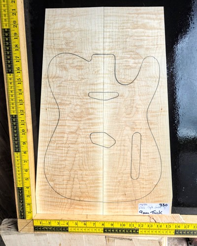 Flame maple guitar - maple, set