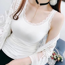 With Lace Cami Top Shirt U