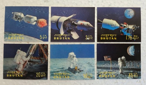 Bhutan 1969 apollo moon - apollo,