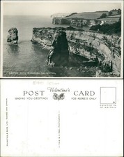 Budleigh Salterton Ladram Bay K4394 Valentines Real Photo RP