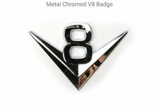 Metal Chromed V8 Badge for