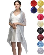 Wedding Shawl, Plain Shiny