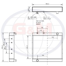 Radiator for JCB Forklift