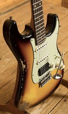 Fender Custom Shop Heavy Relic ‘61 HSS Stratocaster EVH Frankenstein Pickups 
