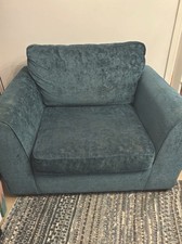 Emerald Green Love Seat/ Sofa