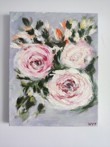 Abstract floral acrylic - abstract,