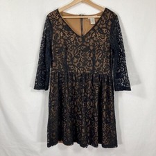 Pinky Fit And Flare Dress Lace Y2K Whimsy Goth Mall Goth Witchy Wiccan L